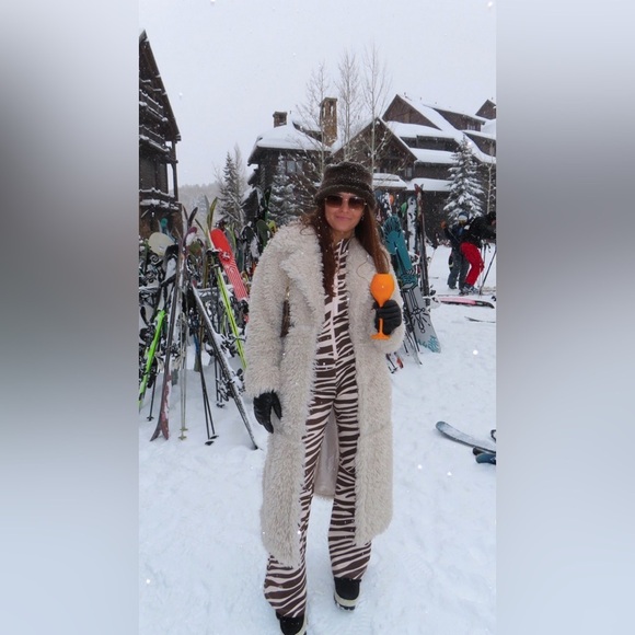 CYNTHIA ROWLEY Zebra Ski Suit L - Picture 7 of 16